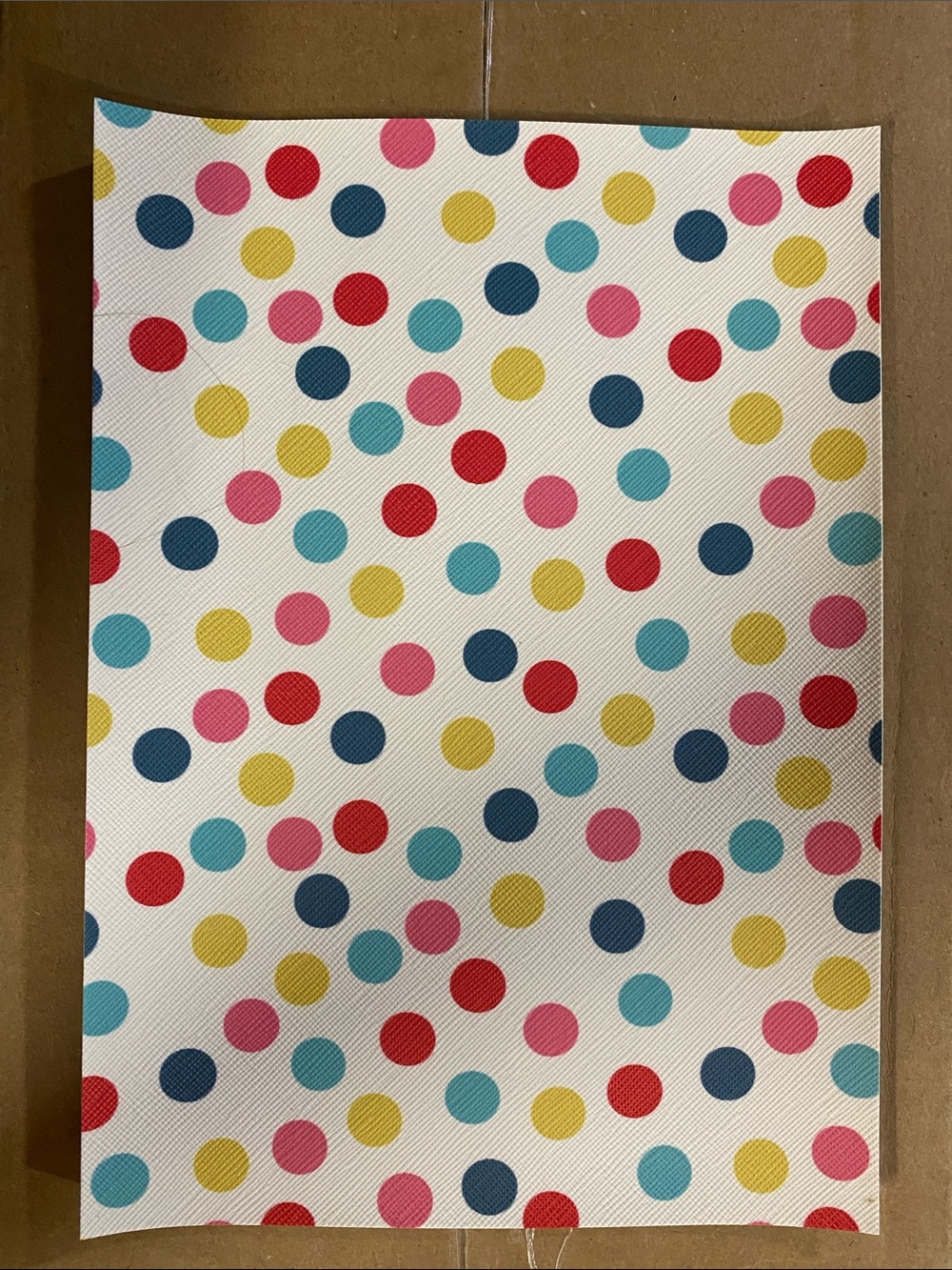 ❤️10/$10❤️ Polka Dot Faux Leather Craft Sheet